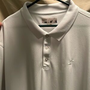 Loudmouth Polo. White. Size 3XL.